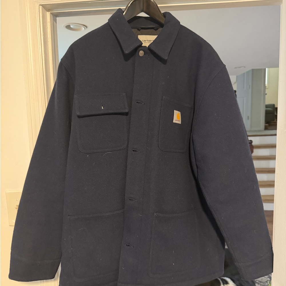 Carhartt WIP Dark Navy Canvas Barn Coat